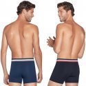 EDEN PARK Lot de 2 Boxers Homme Coton DUOTRICE Bleu Marine