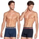 EDEN PARK Lot de 2 Boxers Homme Coton DUOTRICE Bleu Marine