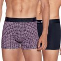 EDEN PARK Lot de 2 Boxers Homme Coton LOGENTRE Rose Marine