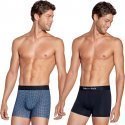 EDEN PARK Lot de 2 Boxers Homme Coton LOGENTRE Azur Marine