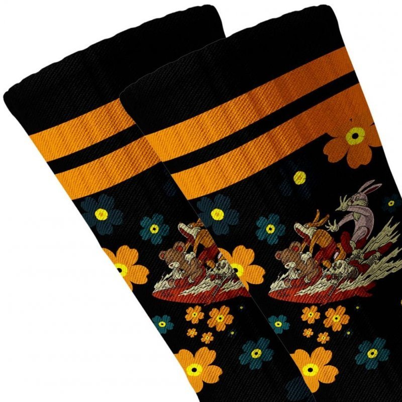 Chaussettes Homme SURFPANIC Noir et Orange
