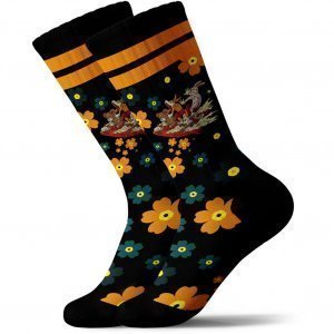 Chaussettes Homme SURFPANIC Noir et Orange