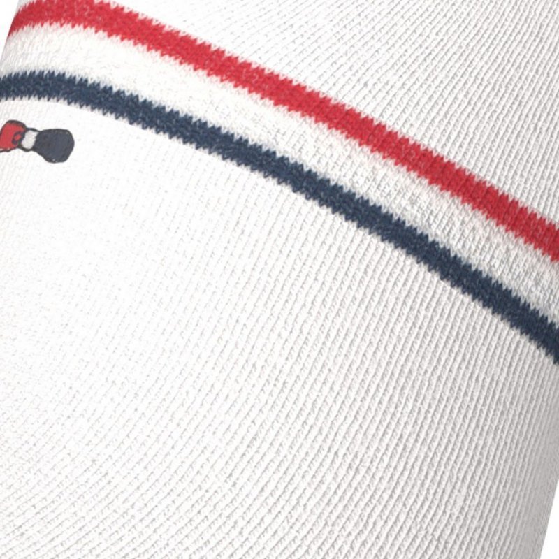 LOT DE 2 Invisibles Chaussettes Homme TRICOL Blanc et Marine