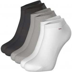 EDEN PARK 3 paires de Socquettes Homme Coton UNIE Noir Blanc Gris