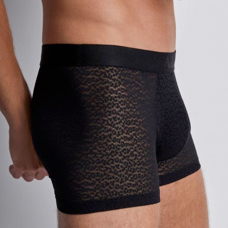 Boxer Homme WILD Noir et Transparent