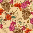 Boxer long Homme SKULLY Beige et Rose