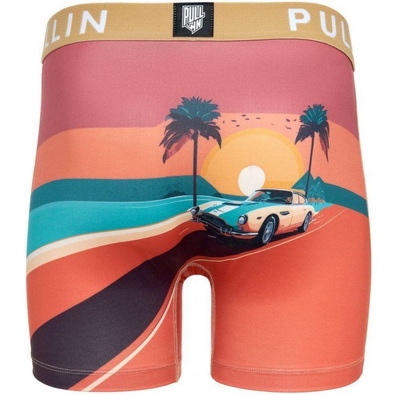 Boxer long Homme SKYFALL Orange et Bleu