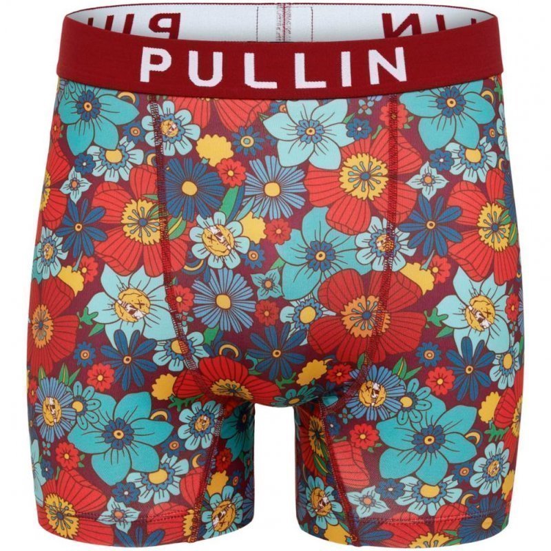 Boxer long Homme SMILE Rouge et Bleu