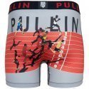 Boxer long Homme 100M Orange et Gris
