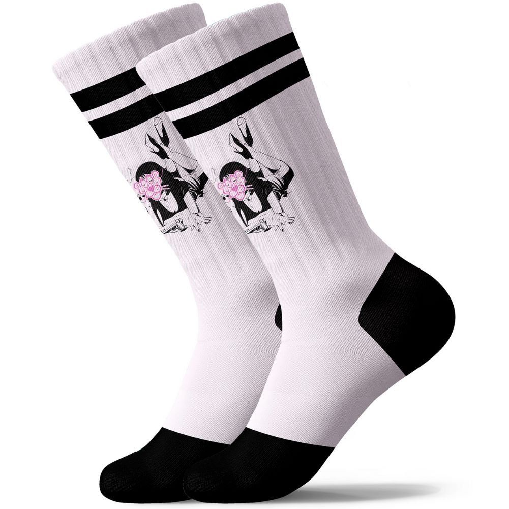 Chaussettes Victoria's Secret – Équipage Rose Albany – Taille Unique (neuves)