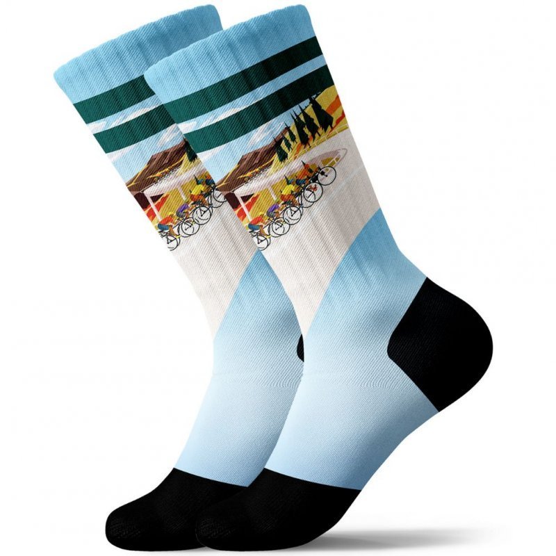 Chaussettes Homme PELOTON Bleu et Beige
