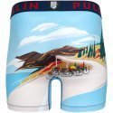 Boxer long Homme PELOTON Bleu et Beige
