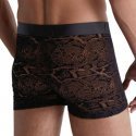 AUBADEMEN Boxer Homme Microfibre BLPY Noir