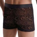 AUBADEMEN Boxer Homme Microfibre BLPY Noir