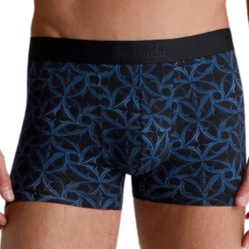 Boxer Homme GOTH Bleu et Noir