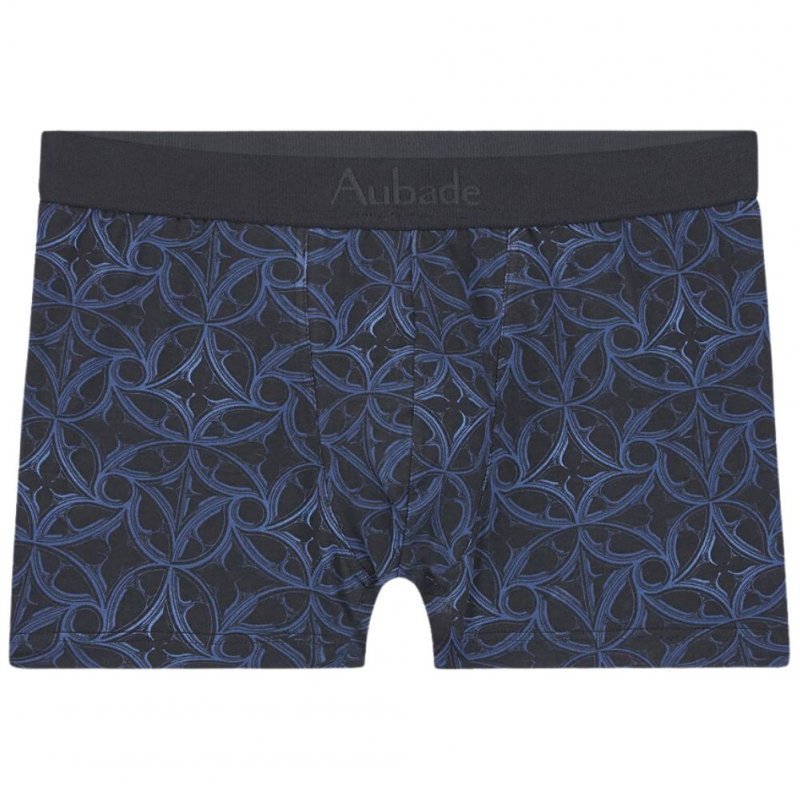 Boxer Homme GOTH Bleu et Noir