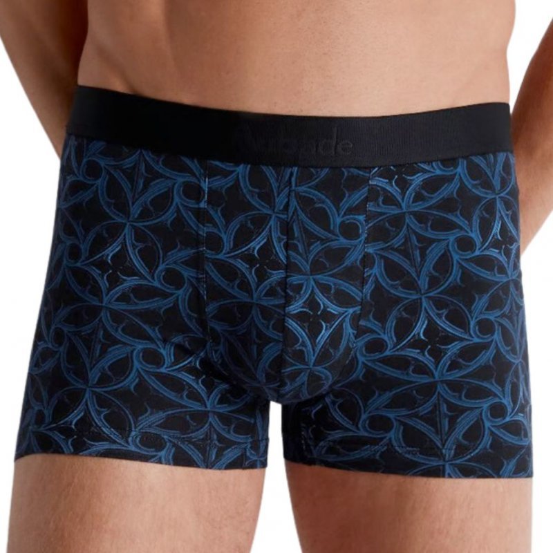 Boxer Homme GOTH Bleu et Noir