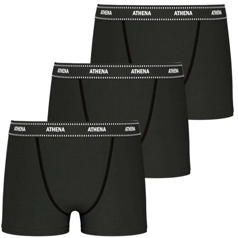 LOT DE 3 Boxer Sous-vêtements Garçon MYPETITPRIX3 Noir et Uni