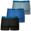 LOT DE 3 Boxer Sous-vêtements Homme BASIC COLOR Noir et Bleu