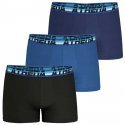 ATHENA Lot de 3 Boxers Homme Coton 720COTON Noir Bleu Marine