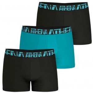 ATHENA Lot de 3 Boxers Homme Microfibre 720MICRO Noir Lac