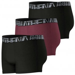 ATHENA Lot de 3 Boxers Homme Microfibre 720MICRO Noir Tanin
