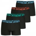 ATHENA Lot de 4 Boxers Homme Coton MYPETITPRIX4 Noir