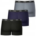 ATHENA Lot de 3 Boxers Homme Coton MYPETITPRIX3 Noir Marine Gris