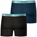 ATHENA Lot de 2 Boxers Long Homme Microfibre 720ADJUST Noir Pétrole
