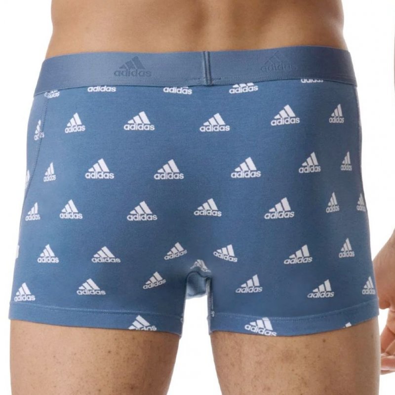 ADIDAS Lot de 2 Boxers Homme Coton ACTIVE FLEX2 Noir Gris bleu