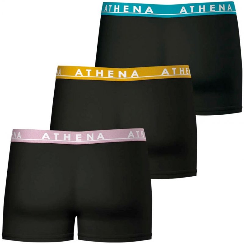 LOT DE 3 Boxer Sous-vêtements Homme EASYCOLOR Noir et Uni