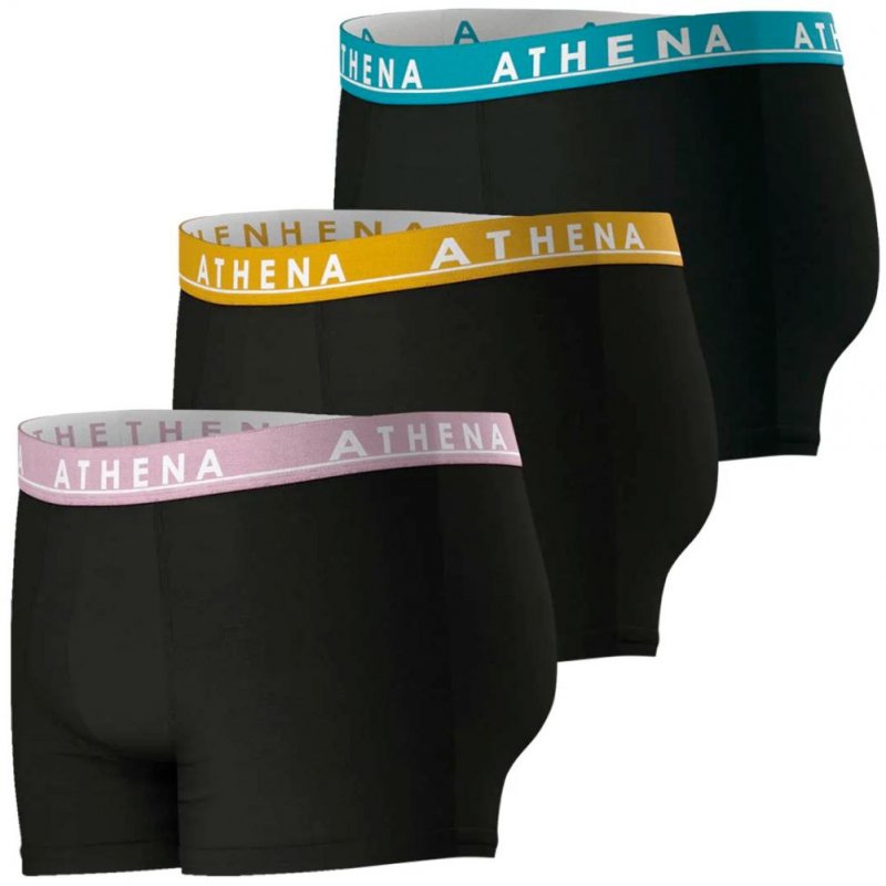 LOT DE 3 Boxer Sous-vêtements Homme EASYCOLOR Noir et Uni