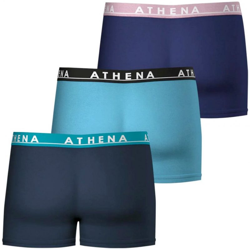 LOT DE 3 Boxer Sous-vêtements Homme EASYCOLOR Bleu et Marine