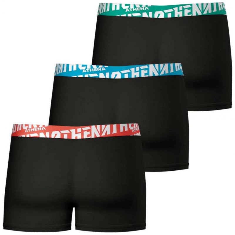 LOT DE 3 Boxer Sous-vêtements Homme EASYSPORT Noir et Multicolore