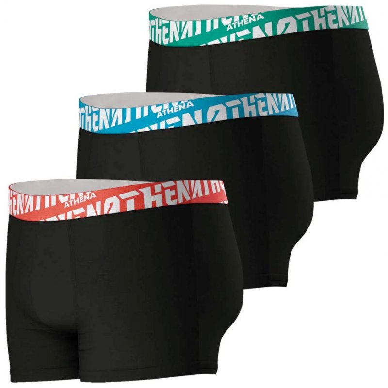 LOT DE 3 Boxer Sous-vêtements Homme EASYSPORT Noir et Multicolore