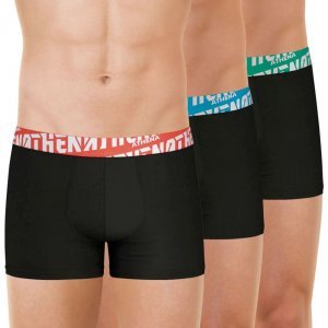 LOT DE 3 Boxer Sous-vêtements Homme EASYSPORT Noir et Multicolore