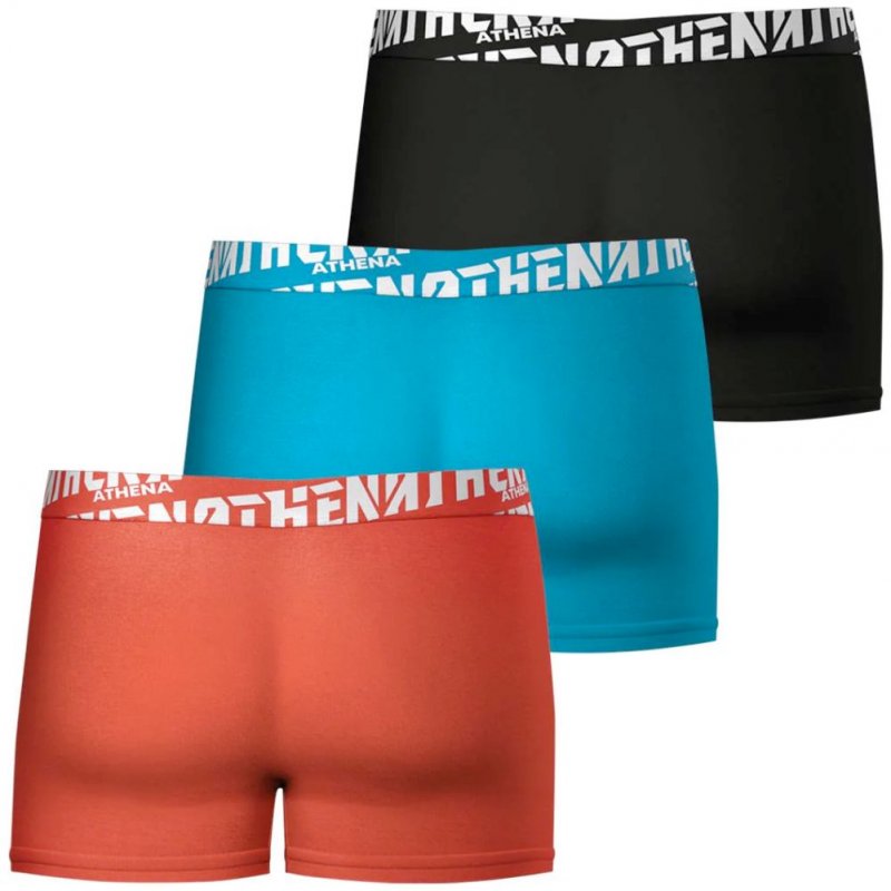 LOT DE 3 Boxer Sous-vêtements Homme EASYSPORT Bleu et Rouge