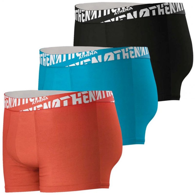LOT DE 3 Boxer Sous-vêtements Homme EASYSPORT Bleu et Rouge
