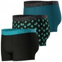 LOT DE 3 Boxer Sous-vêtements Homme EASYFUN Noir et Aqua