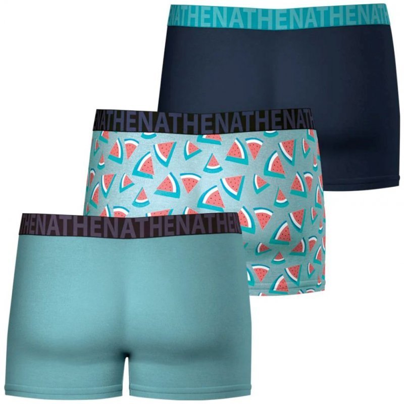 LOT DE 3 Boxer Sous-vêtements Homme EASYFUN Bleu et Marine