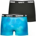LOT DE 2 Boxer Sous-vêtements Garçon SPORTPACK Noir et Bleu