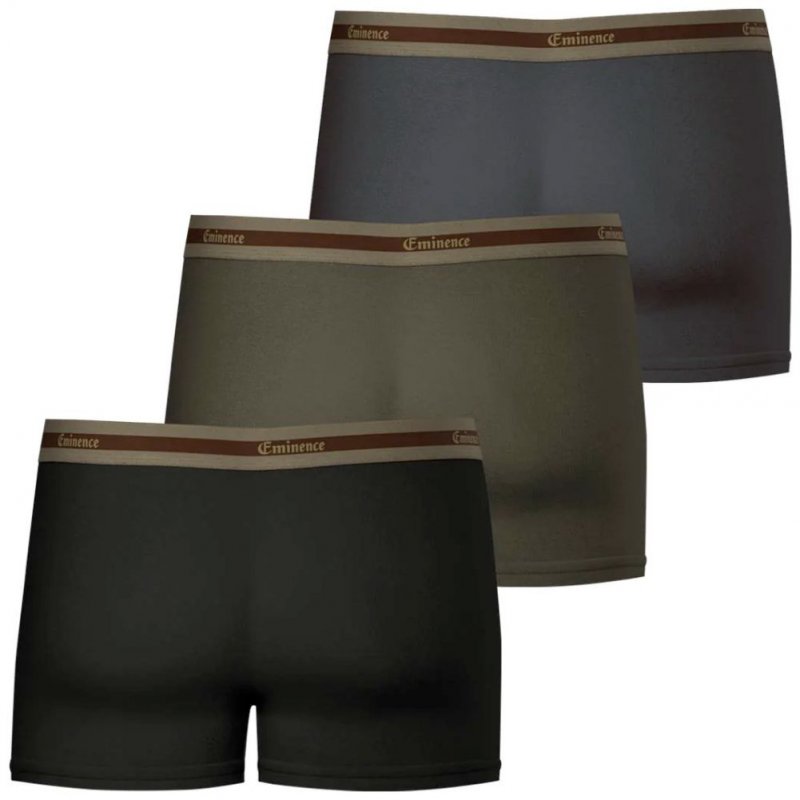 LOT DE 3 Boxer Sous-vêtements Homme SELECTION Noir et Kaki