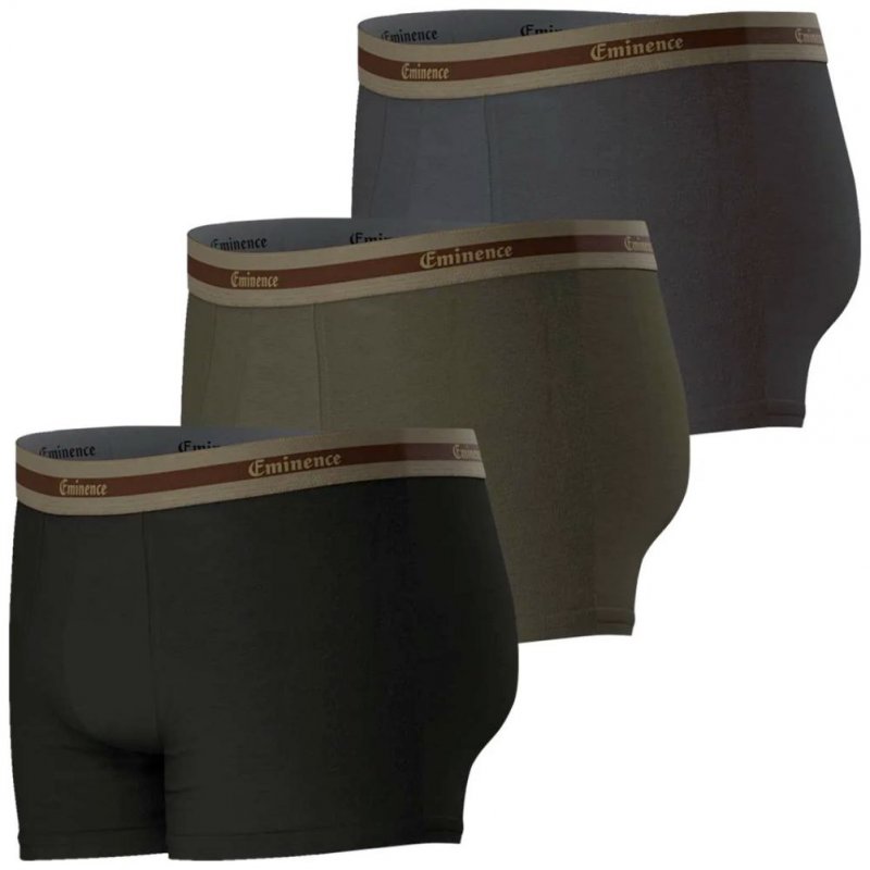 LOT DE 3 Boxer Sous-vêtements Homme SELECTION Noir et Kaki
