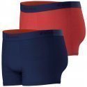 EMINENCE Lot de 2 Boxers Homme Coton FAIT EN FRANCE Marine Rouge