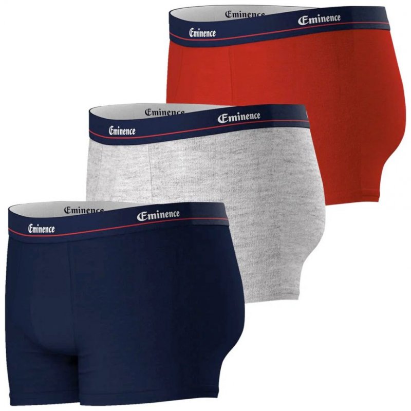 LOT DE 3 Boxer Sous-vêtements Homme ANNIVERSAIRE Bleu et Rouge
