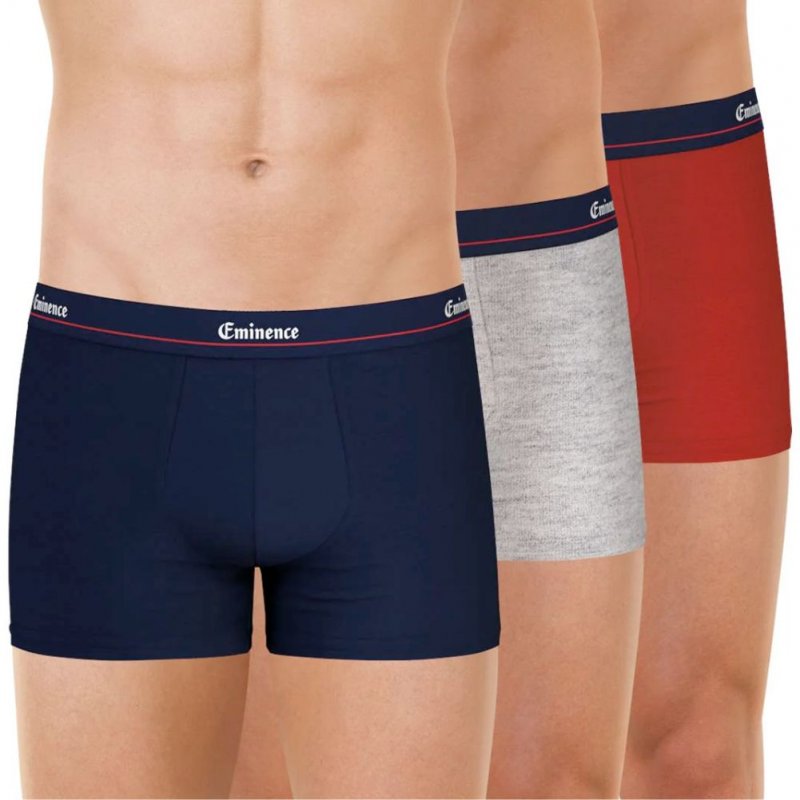 LOT DE 3 Boxer Sous-vêtements Homme ANNIVERSAIRE Bleu et Rouge
