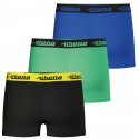 ATHENA Lot de 3 Boxers Garçon Coton TRIOCHOC Encre Gris Noir