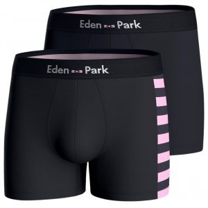 LOT DE 2 Boxer Sous-vêtements Homme DUOSTRIP Rose et Marine