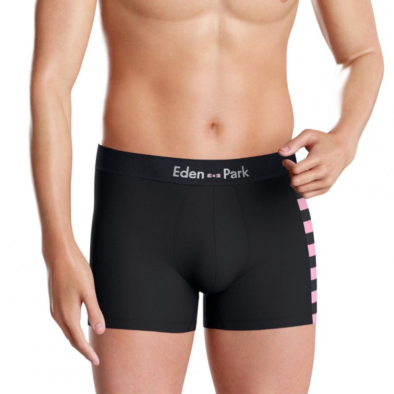 LOT DE 2 Boxer Sous-vêtements Homme DUOSTRIP Rose et Marine