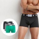 LOT DE 3 Boxer Sous-vêtements Homme VIBES Noir et Menthe